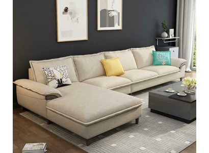 Wohnlandschaft Ecksofa Polster Textil Modern Relax Sitz Luxus Möbel Sofa 329 cm -> Obývací pohovka rohová čalouněná textil Modern Relax sedadlo luxusní nábytek pohovka 329 cm