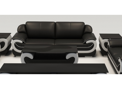 Kůží pohovky obývací zástavba 3-sedačka moderní design pohovky sedačky