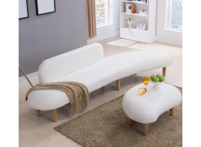 Sofa 4 Místný Stůl Stůl Sedací Nábytek Obývací Krajina Potah Textil Moderní Látka