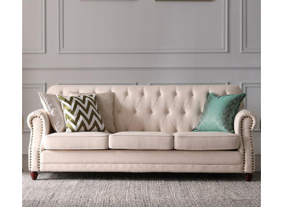 Sofa set 3+1 míst v kategorií lůžkovin látkové sedačky Chesterfield Skupina garnitur gaučů gaučů