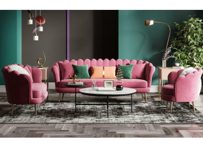 Couch Nábytek Relaxační Sedací Design Pohovka Obyčej Sofa 3 Místný Samet Nový