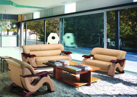 Moderní designérská sedací souprava gauč sedačka set luxusní kožené gauče