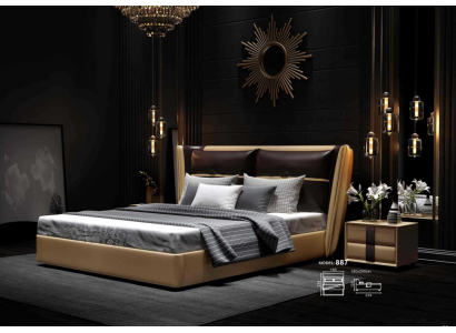 Luxus designer Hotel Bett Schlafzimmer Polster Betten Doppel Bett