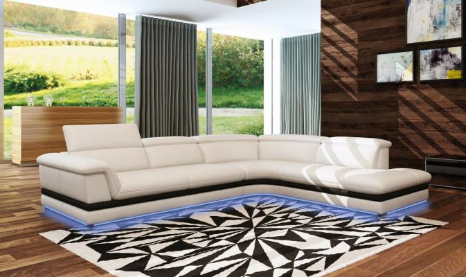 Kožená pohovka Rozkládací pohovka Obývací souprava Rohová pohovka Nábytek Design Moderní Pohovka 5130