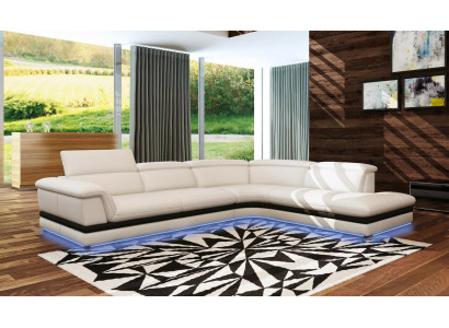 Kožená pohovka Rozkládací pohovka Obývací souprava Rohová pohovka Nábytek Design Moderní Pohovka 5130