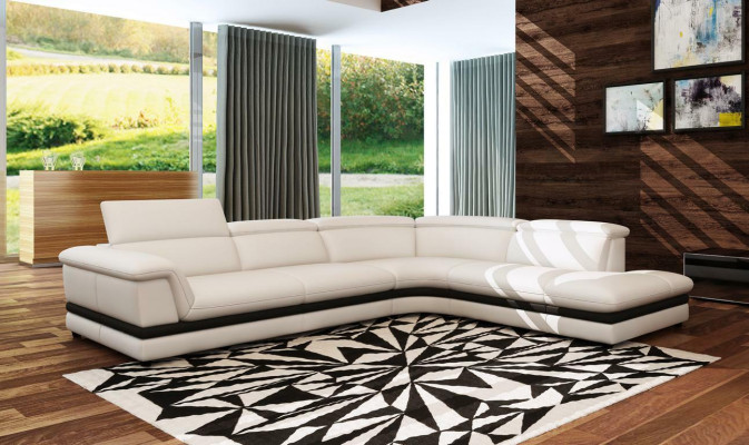 Kožená pohovka Rozkládací pohovka Obývací souprava Rohová pohovka Nábytek Design Moderní Pohovka 5130