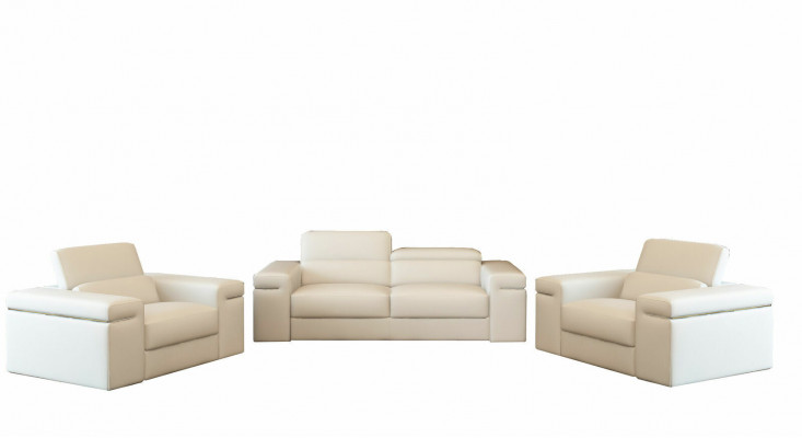 Sofa seta sedací souprava Kožená pohovka obývací pokoj Sedací souprava 3+2+1 Set Soupravy