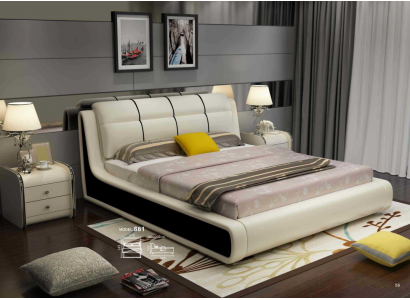 Luxus ložnice postel dvojitá postele dřevo 180x200cm Design hotel