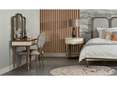 Vanity table Bedroom chest of drawers Chair Console table Luxury Solid wood 2-piece