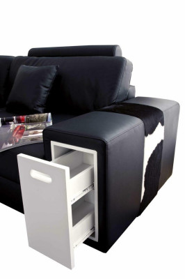 Pohovka z kůže nábytek obývací koutová pohovka rohová sestava design moderní