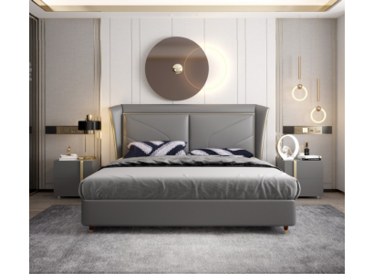 Postel, polštář, design, luxus, dvojité, hotelové postele, manželské, kůže, 180x200cm.