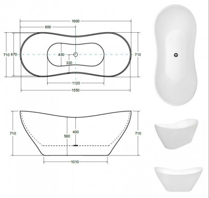 Zlatá designer vana na hotově stojící luxusní vana ve zlatě.