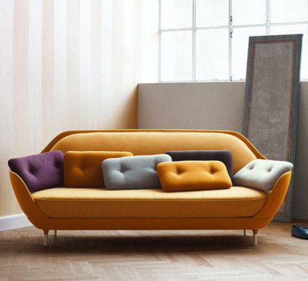 Pohovka obývací souprava Relax Sedací design pohovka Lounge látková šedá Moderní pohovky Nové