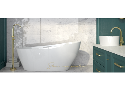 Exkluzivní volně stojící akrylová vana sprchový odtok design koupelna