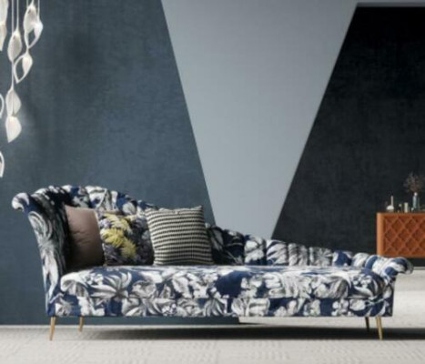 Textil Chaise Lounge Ležení Polštáře Pohovka Relax Chaiselounge Klubový Nábytek Nový