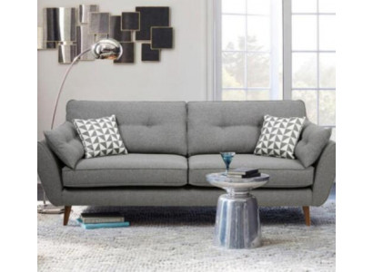 Polstrovaná pohovka 2místná látková sedací souprava designová sedací souprava látková sedací soupravy šedá 226 cm nová