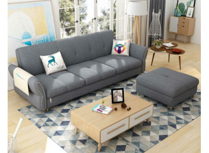 Sofa 3 místa Sedadlo Nábytek Tří osoby Nábytek Luxusní polstrování Pohovky Relaxační Sofy Nový