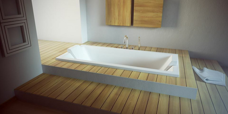 Luxus vana obdélníková volně stojící vana koupelna vany