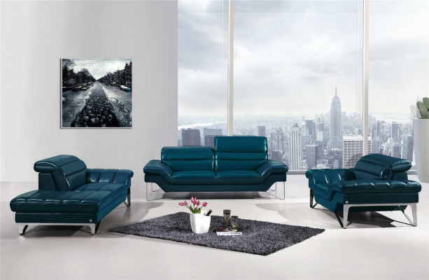 Sofa Set z kůže 3+2 (bez křesla) Pohovka Sedák Polstrování Set 994