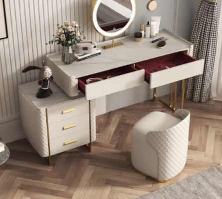 Vanity table, wall mirror, hairdresser, chest of drawers, console tables, bedroom
