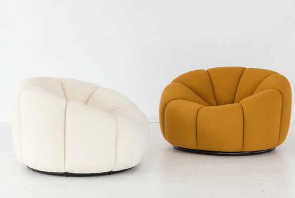 Křeslo Designérská židle Relaxační sedadlo Design Pohovka Lounge Klub Textilní nábytek Textilní