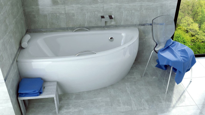 Vanový rohový kout 150*70 cm Akrylová vana Vana Koupelnová vana receptions deco elegantní.