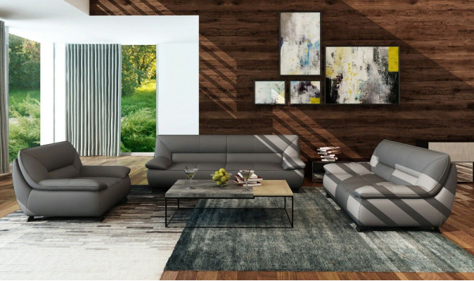 Sofa Pohovka Potah 3-sedačková Kožená Pohovky Gauče Garnitury Sedadlo Design