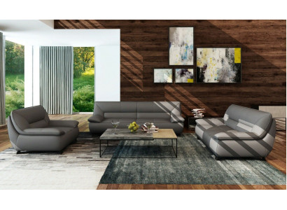 Sofa Pohovka Potah 3-sedačková Kožená Pohovky Gauče Garnitury Sedadlo Design