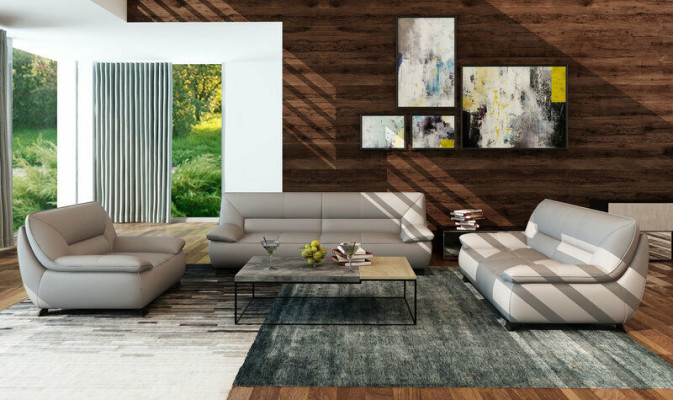 Sofa Pohovka Potah 3-sedačková Kožená Pohovky Gauče Garnitury Sedadlo Design