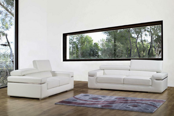 Sofa Pohovka Polštář 3 Místná Kožená Pohovky Sedací Soupravy Design