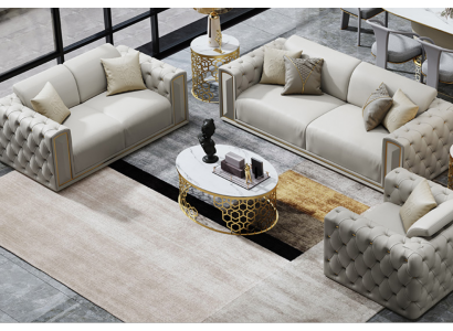 Sofa sestava 3+2+1 sedáků Klasická sedací souprava pohovky Obývací souprava Sedací soupravy Zdarma