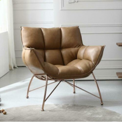 Polstrový luxusní relaxační křeslo designová pohovka sezení kožená relaxační zona