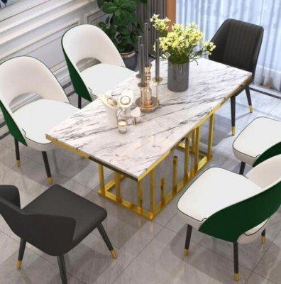 Luxus jídelní stůl jídelní pokoj nábytek zařízení stůl kovový design stoly jídelní stoly