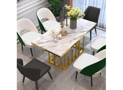 Luxus jídelní stůl jídelní pokoj nábytek zařízení stůl kovový design stoly jídelní stoly