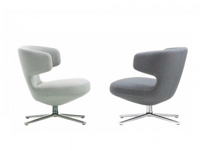 Luxus Šedý Nový Kožený Lounge Klubový Polstrovací Křeslo Design Sofa Sedadlo