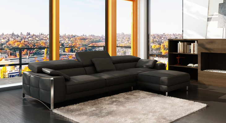 Multifunktions Ecksofa Garnitur Ledersofa Sitz Wohnzimmer Ecke Sofa