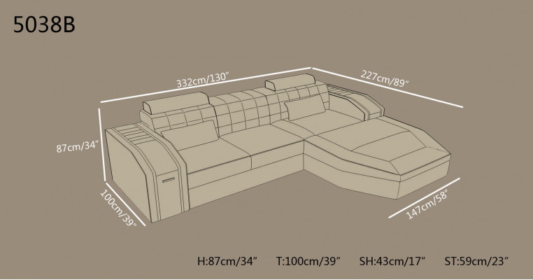 Osvětlená obývací místnost Pohovka z koženého povlaku Sedací souprava Rozkládací sedací souprava Velký