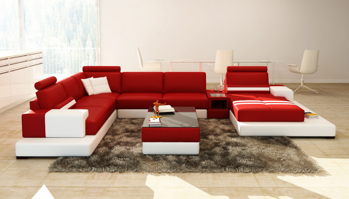 Moderní obývací souprava XXL Big Sofa Pohovka Polštář Koutové Pohovky Garnitura.