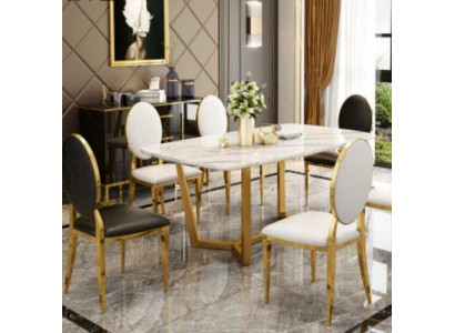 Design Jídelní stůl Moderní Mramor Jídelna Obývací pokoj Kuchyň Stoly Stůl
