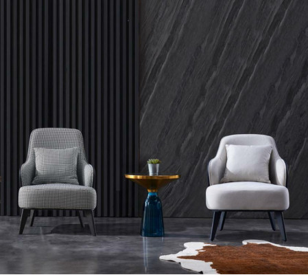 Obývací pokoj Lounge Klub Relax Pohovka Šedý Design Nábytek Jídelní židle