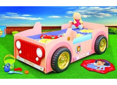 Dětská postýlka postel postele dětská postel pro dívky Girly Jeep Auto Postel pro dívky Nový