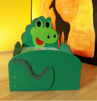 Dětská postel mládežnická postel postel postele s matrací s motivem zvířete ložní postel dino