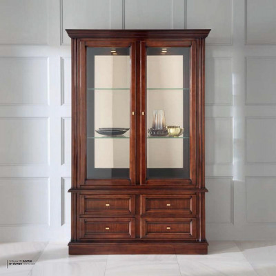 Vitríny Skříně Nábytek Klasický styl Vitríny Obývací pokoj Kredence Sklo Dřevo