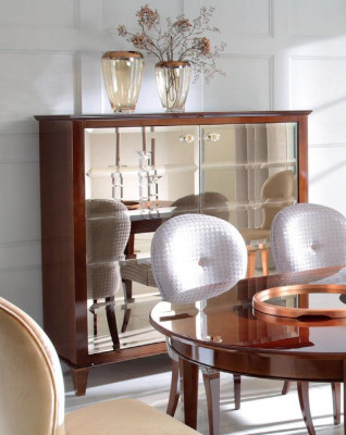 Sideboard Kommode Schrank Klasické luxusní skříně obývacího pokoje Klasické hnědé