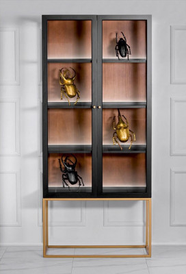 Vitríny Skříně Vitríny Skříň Dřevo Sklo Nábytek Design Obývací pokoj Skleněná skříň