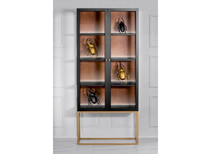 Vitríny Skříně Vitríny Skříň Dřevo Sklo Nábytek Design Obývací pokoj Skleněná skříň