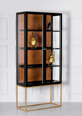 Vitríny Skříně Vitríny Skříň Dřevo Sklo Nábytek Design Obývací pokoj Skleněná skříň