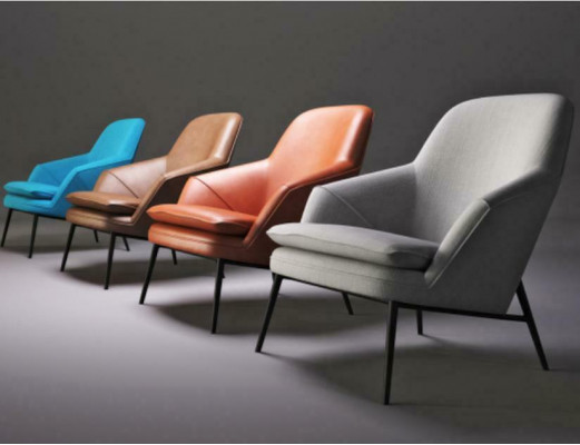 Křeslo Design Pohovka Sofa Relax Textilní Lounge Luxus Kožený Klubě Polstrování