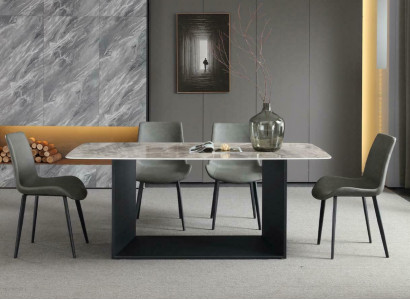 Jídelní stůl Moderní nerezový jídelní pokoj Obývací pokoj Kuchyň Stoly Design Stůl Kov