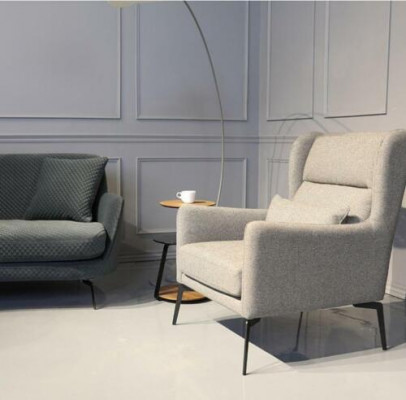 Křeslo židle polštář televize kůže textilie dřevo látkový design lounge klub relax